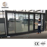 aluminium commercial automatic double glazed glass sliding glass doors by Doorwin on Alibaba - Doorwin Group Windows & Doors