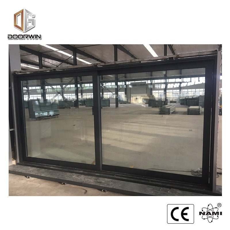 aluminium commercial automatic double glazed glass sliding glass doors by Doorwin on Alibaba - Doorwin Group Windows & Doors
