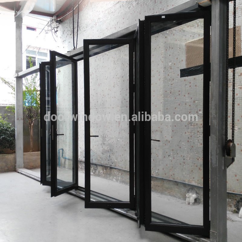 Aluminium folding door with as2047 certificate foldable glass doors by Doorwin on Alibaba - Doorwin Group Windows & Doors