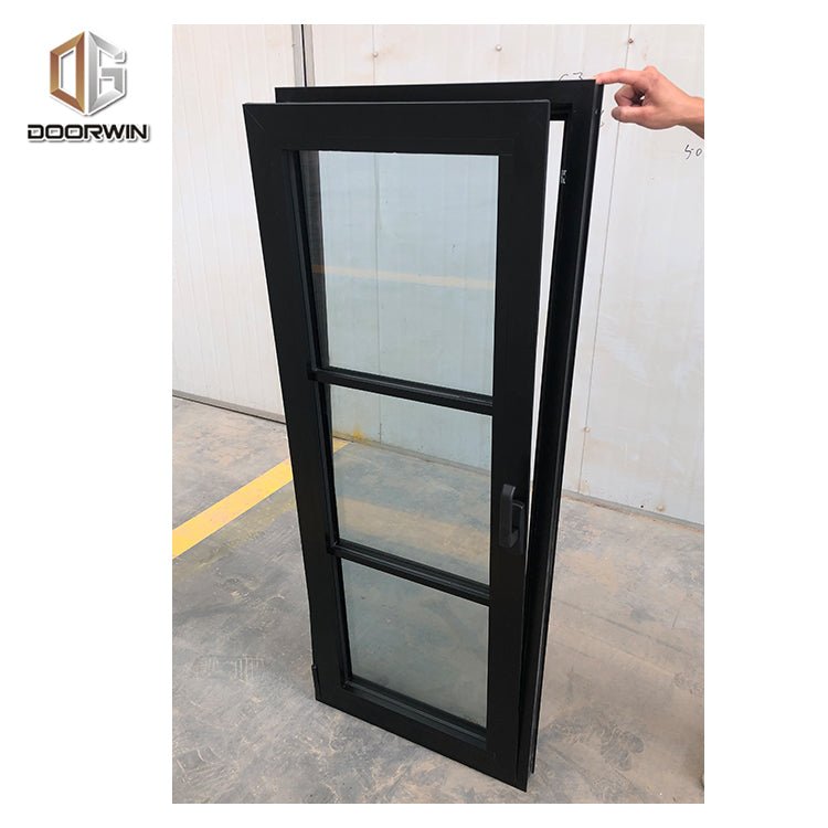 Aluminium frame windows with tempered glazing extrusion profile double glazed window - Doorwin Group Windows & Doors