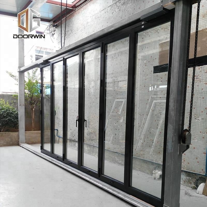 Aluminium interior folding doors frameless glass door bifolding by Doorwin on Alibaba - Doorwin Group Windows & Doors