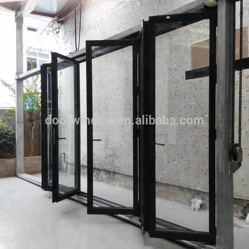 Aluminium interior folding doors frameless glass door bifolding by Doorwin on Alibaba - Doorwin Group Windows & Doors