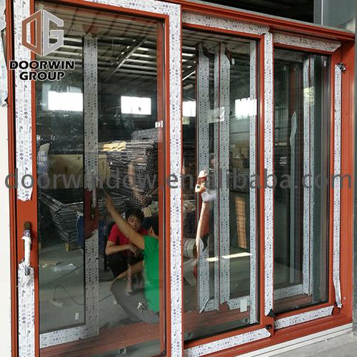 Aluminium sliding glass doors door with flyscreen by Doorwin on Alibaba - Doorwin Group Windows & Doors