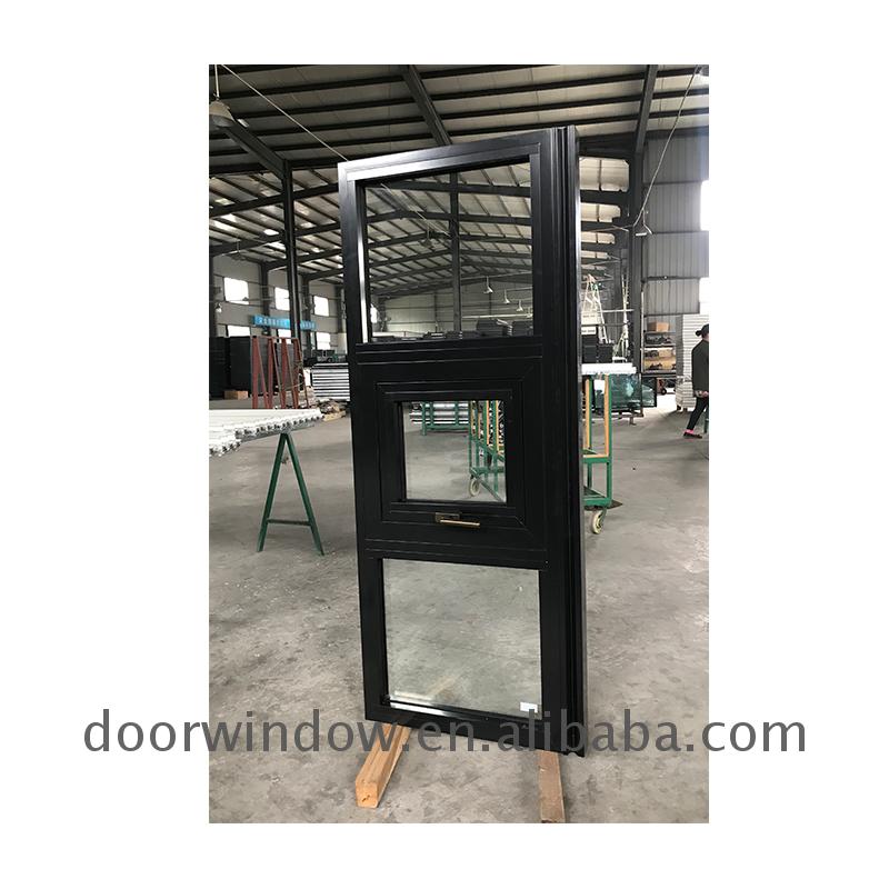 Aluminium windows black powder coating awning window glass wholesale European - Doorwin Group Windows & Doors