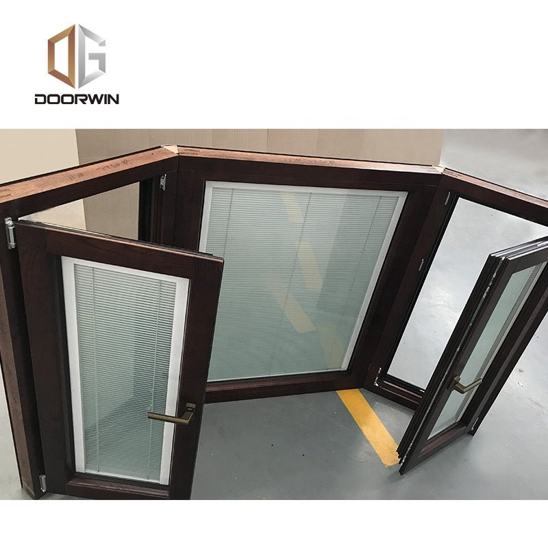 Aluminium wooden bay window for sale by Doorwin on Alibaba - Doorwin Group Windows & Doors