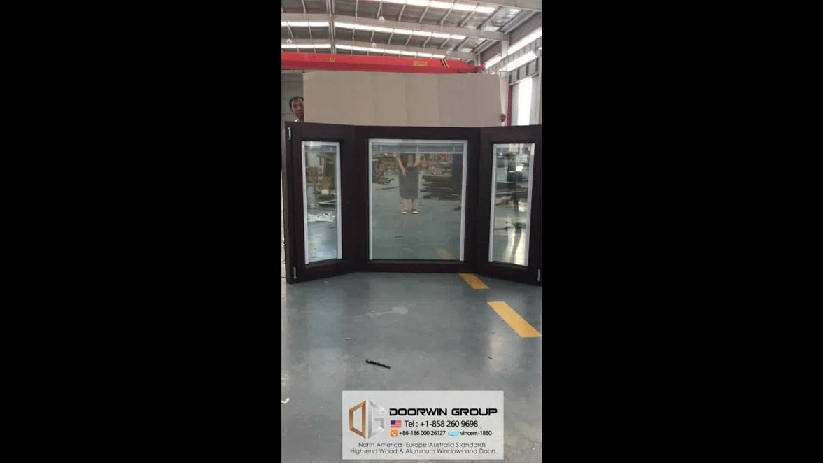 Aluminium wooden bay window for sale by Doorwin on Alibaba - Doorwin Group Windows & Doors