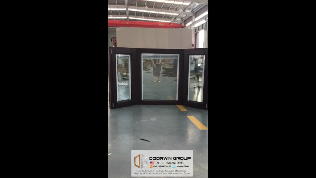 Aluminium wooden bay window for sale by Doorwin on Alibaba - Doorwin Group Windows & Doors