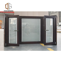 Aluminium wooden bay window for sale by Doorwin on Alibaba - Doorwin Group Windows & Doors