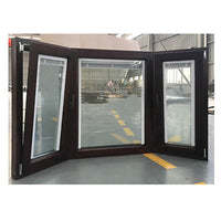 Aluminium wooden bay window for sale by Doorwin on Alibaba - Doorwin Group Windows & Doors