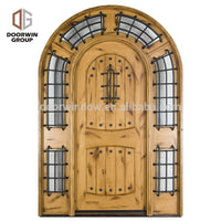 Aluminum adjustable threshold in oil rubbed bronze church front door round top deiagn entry door by Doorwin - Doorwin Group Windows & Doors