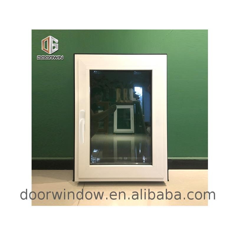 Aluminum aluminium windows black powder coating double glazed doors and window - Doorwin Group Windows & Doors