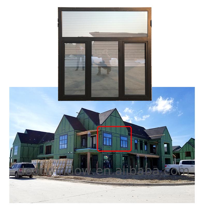 Aluminum aluminium windows black powder coating double glazed doors and window - Doorwin Group Windows & Doors