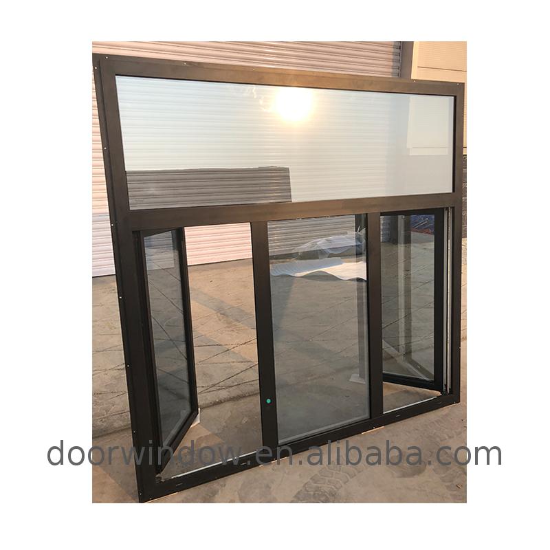 Aluminum aluminium windows black powder coating double glazed doors and window by Doorwin - Doorwin Group Windows & Doors