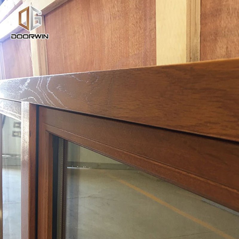 Aluminum clad oak wood French push out casement window - Doorwin Group Windows & Doors
