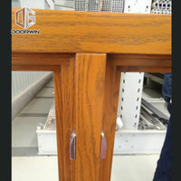 Aluminum clad oak wood French push out casement window - Doorwin Group Windows & Doors