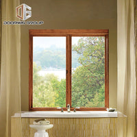Aluminum clad oak wood French push out casement window - Doorwin Group Windows & Doors