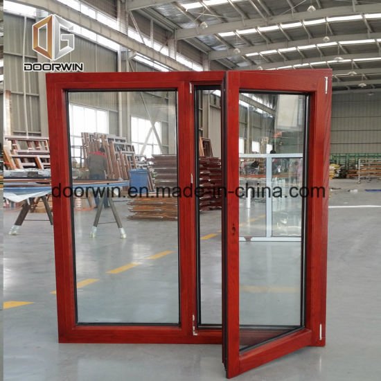 Aluminum Clad Oak Wood Tilt and Turn Windows - China Tilt Turn Window, Standard Window Size - Doorwin Group Windows & Doors