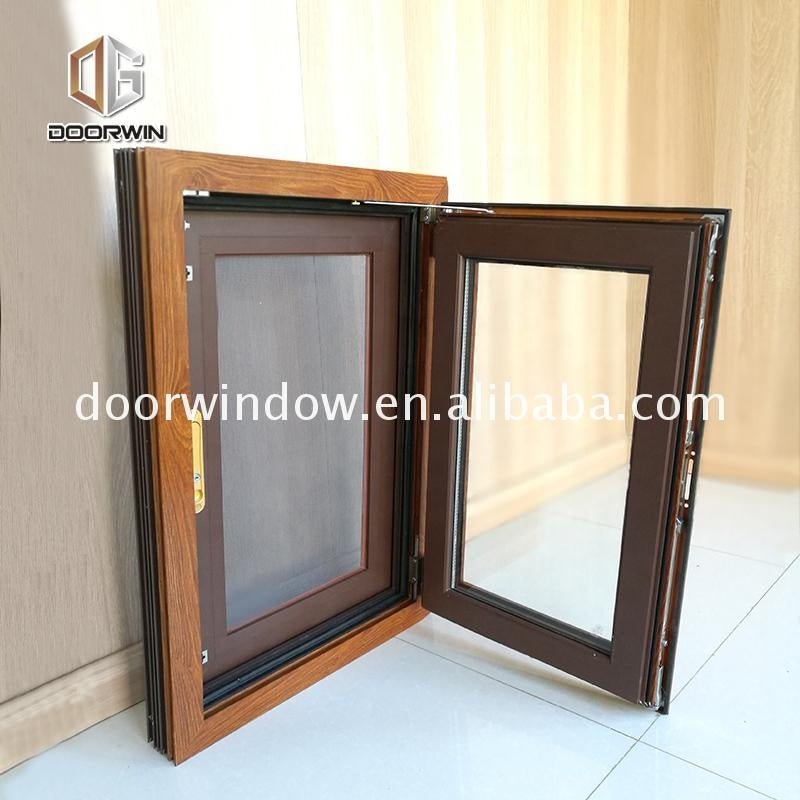 Aluminum clad wood glass house aluminium-wood curtain wall aluminium tilt-turn window profile - Doorwin Group Windows & Doors