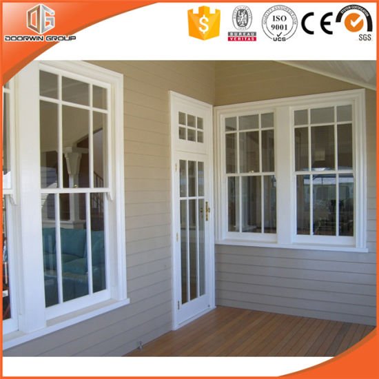 Aluminum Clading Solid Wood Double Hung Window, Hollow Glass Low-E Coating Fixed/Outward Opening Window - China Aluminum Awning Window, Aluminum Window - Doorwin Group Windows & Doors
