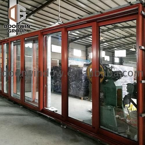 Aluminum door jamb frameless glass frame details by Doorwin on Alibaba - Doorwin Group Windows & Doors