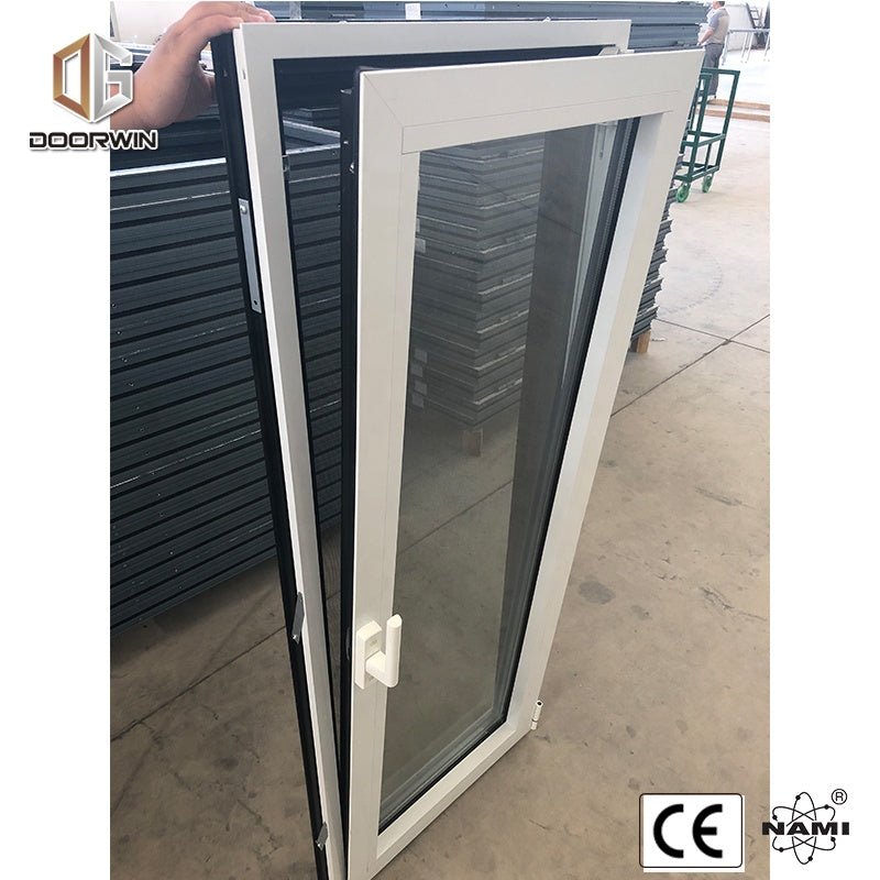 Aluminum double opening sides casement window with mosquito screen - Doorwin Group Windows & Doors