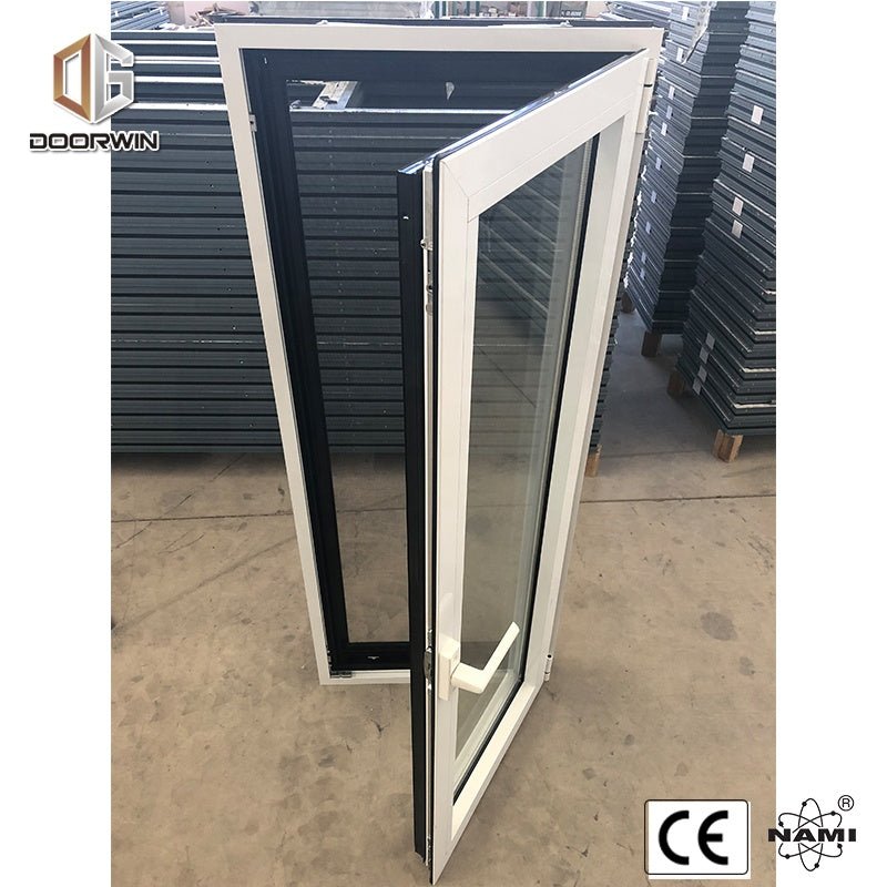 Aluminum double opening sides casement window with mosquito screen - Doorwin Group Windows & Doors