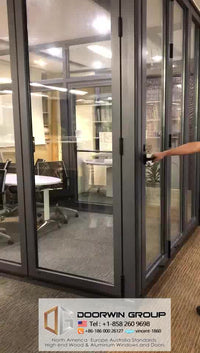 Aluminum fashionable design bi folding window and door exterior used corner bi-folding - Doorwin Group Windows & Doors