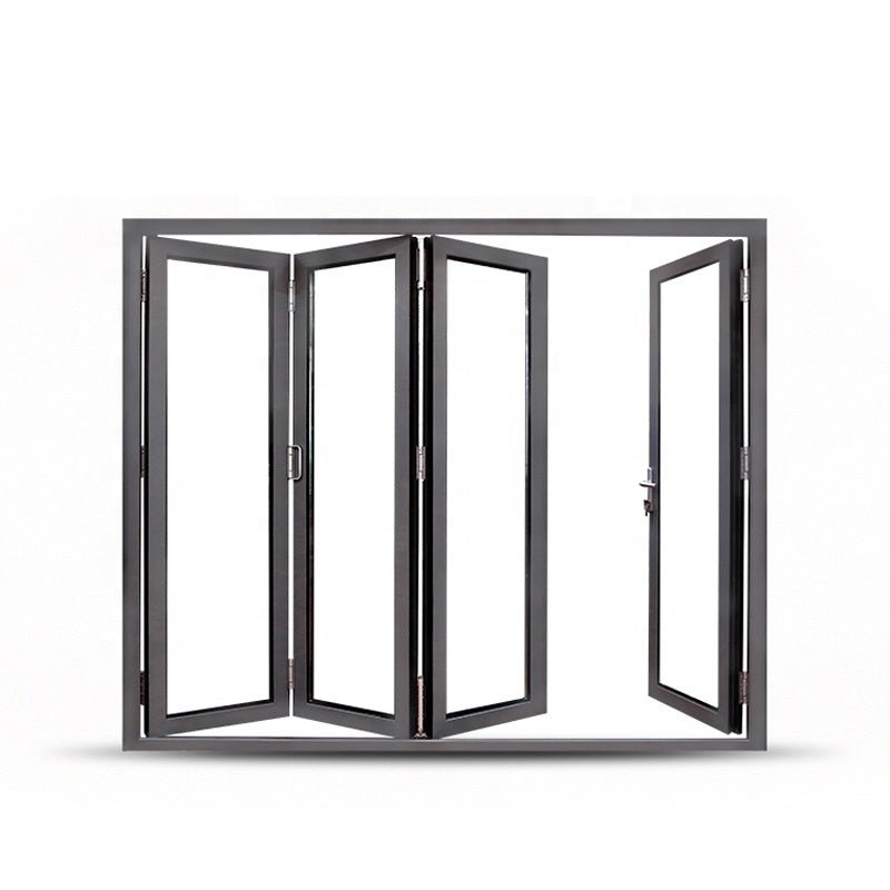 Aluminum fashionable design bi folding window and door exterior used corner bi-folding - Doorwin Group Windows & Doors