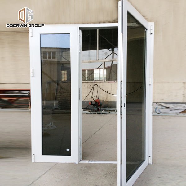 aluminum French outward opening window with reflective glass - Doorwin Group Windows & Doors