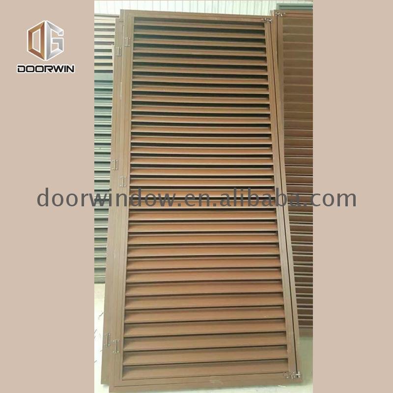 Aluminum louver frame fixed exterior shutters by Doorwin on Alibaba - Doorwin Group Windows & Doors