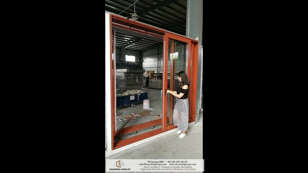 Aluminum sliding thermal break door stacker doors system by Doorwin on Alibaba - Doorwin Group Windows & Doors