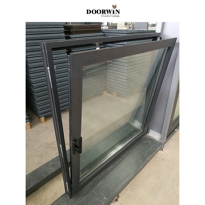 Aluminum slim frame windows for panoramic balcony double glazed window door export to USA - Doorwin Group Windows & Doors