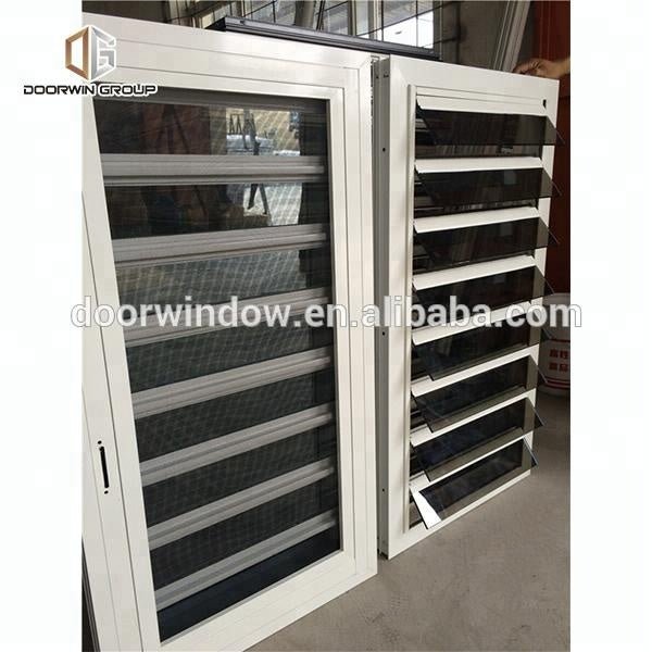 aluminum window secure glass shutter openable plantation louver ventilation grille window by Doorwin - Doorwin Group Windows & Doors