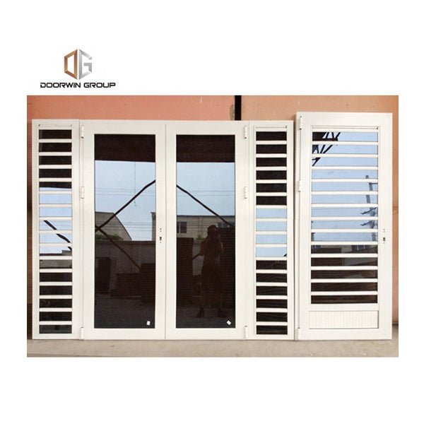 aluminum window secure glass shutter openable plantation louver ventilation grille window by Doorwin - Doorwin Group Windows & Doors