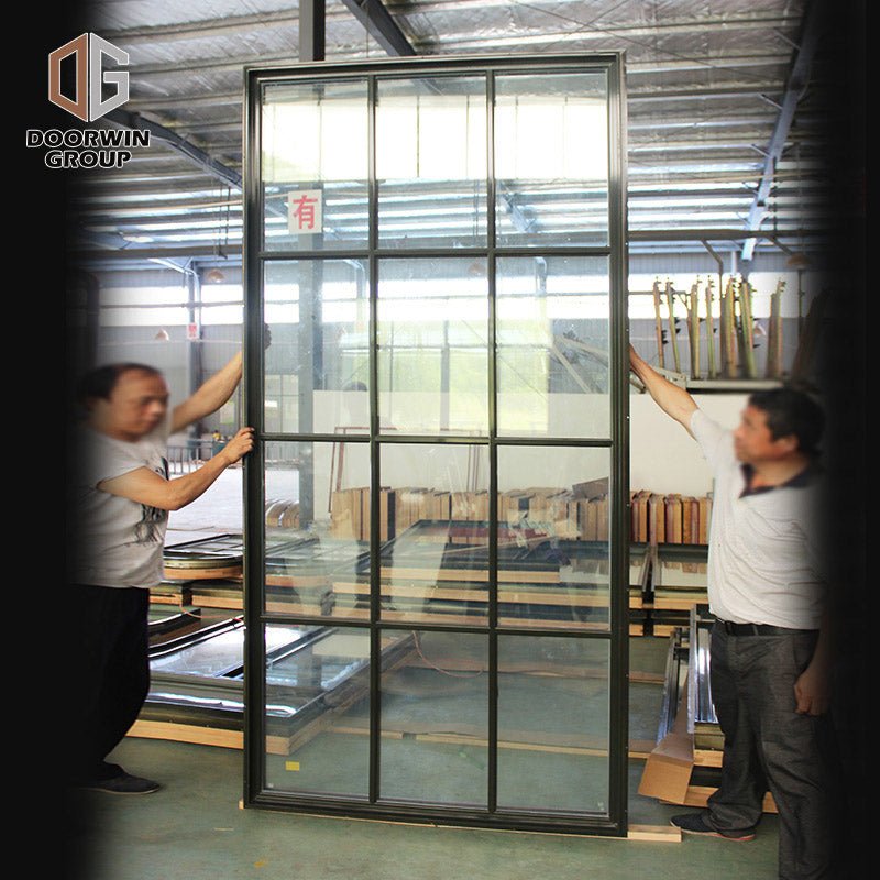 Aluminum Wood Picture Window with Colonial Bars - Doorwin Group Windows & Doors
