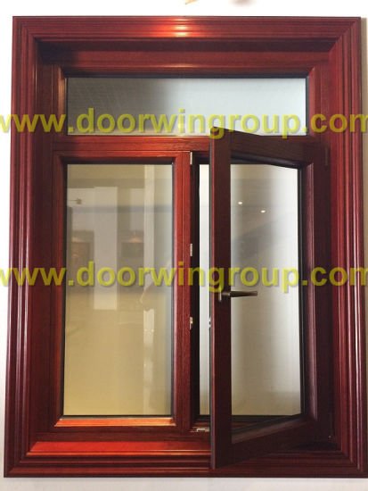 America Design Solid Oak Wood Aluminum Inswing Casement Window - China Wood Window, Aluminum Window - Doorwin Group Windows & Doors