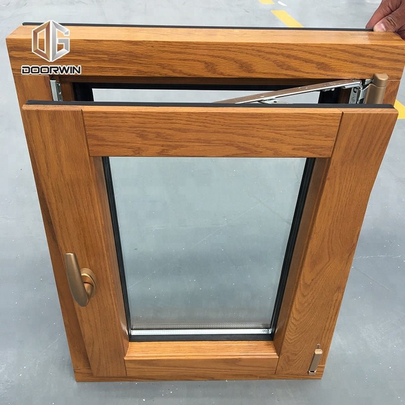 America NAMI Certified 2018 new arrival TEAK wood clad aluminum tilt and turn window for building by Doorwin - Doorwin Group Windows & Doors