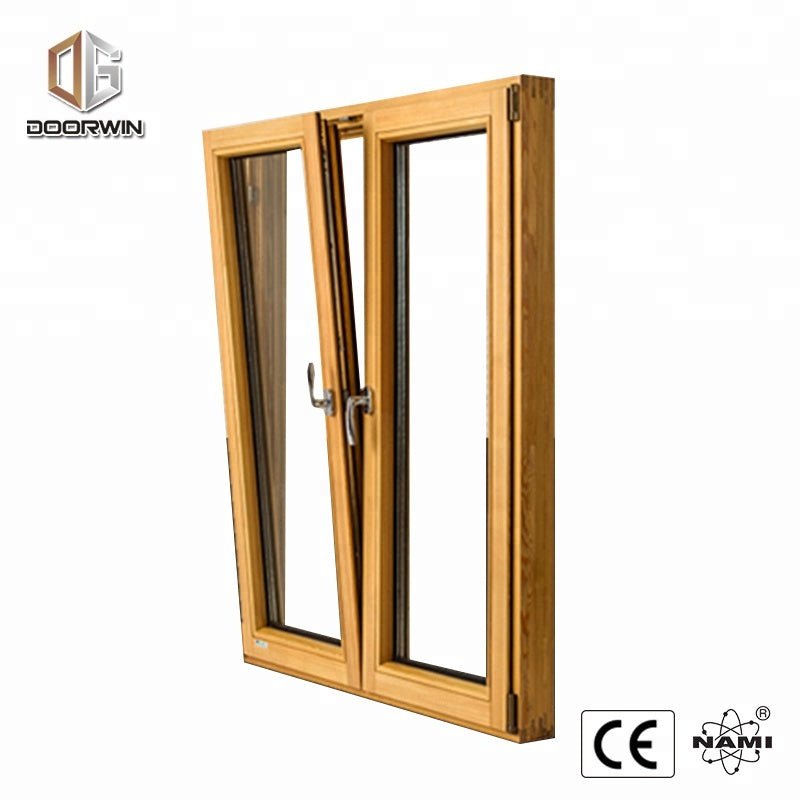 America NAMI Certified 2018 new arrival TEAK wood clad aluminum tilt and turn window for building by Doorwin - Doorwin Group Windows & Doors