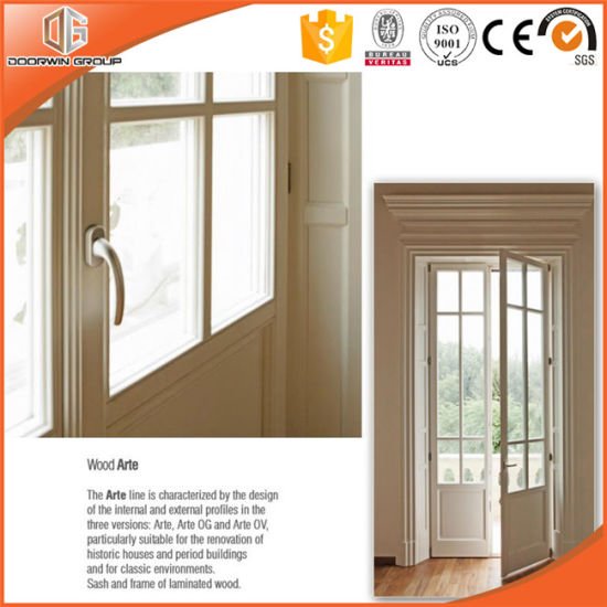 America Style Aluminum Wood Hinged Door, Good View Effects Whole Glass Franch Door, Chinese Brand Doors - China Wood Door, Solid Wood Door - Doorwin Group Windows & Doors