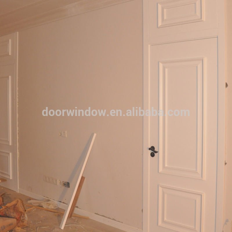America style doors solid wood door invisible oak door with double buckle lines by Doorwin - Doorwin Group Windows & Doors