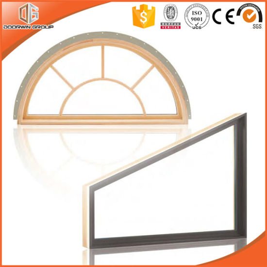 America Style Solid Wood Specialty Window, Circular/Round or Any Customized Shape Wood Specialty Glass Window - China Wood Window, Window - Doorwin Group Windows & Doors