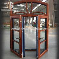 American arched top double layer tempered glass windows with grille design by Doorwin - Doorwin Group Windows & Doors