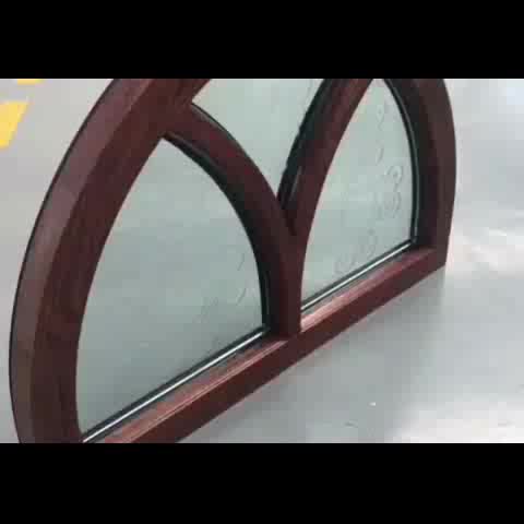American arched top double layer tempered glass windows with grille design by Doorwin - Doorwin Group Windows & Doors