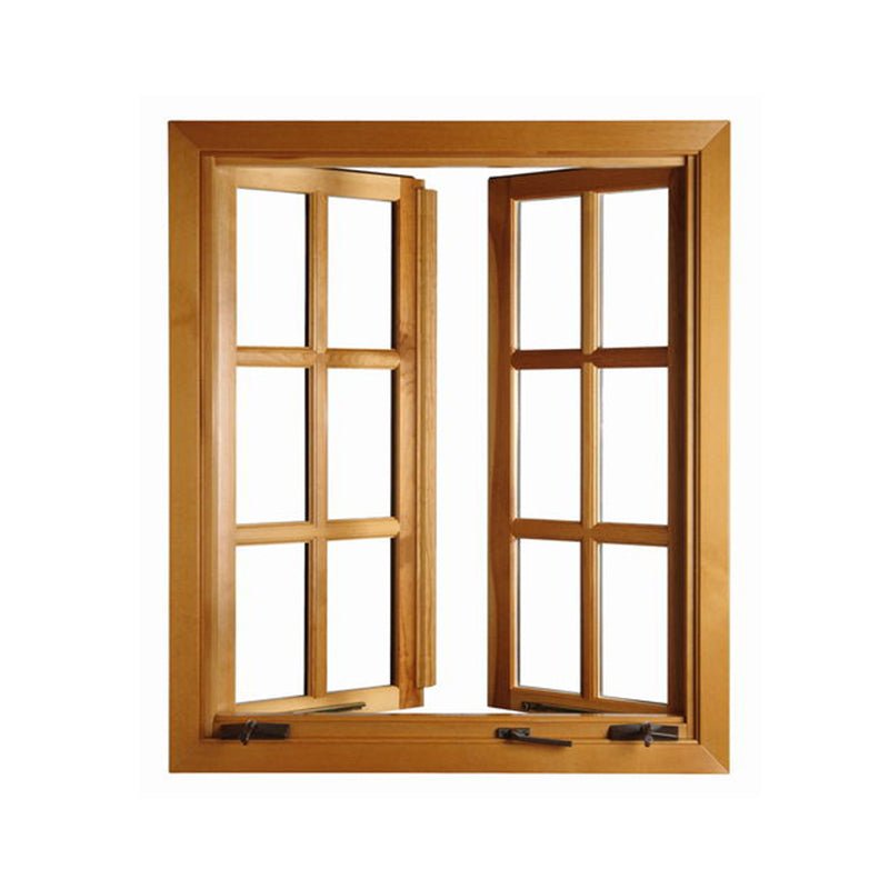 American Casement and Awning Window With Foldable crank handle, Timber Window With Exterior Aluminum Cladding02 - Doorwin Group Windows & Doors