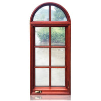 American casement window grill design wooden crank open outward arched top window by Doorwin on Alibaba - Doorwin Group Windows & Doors