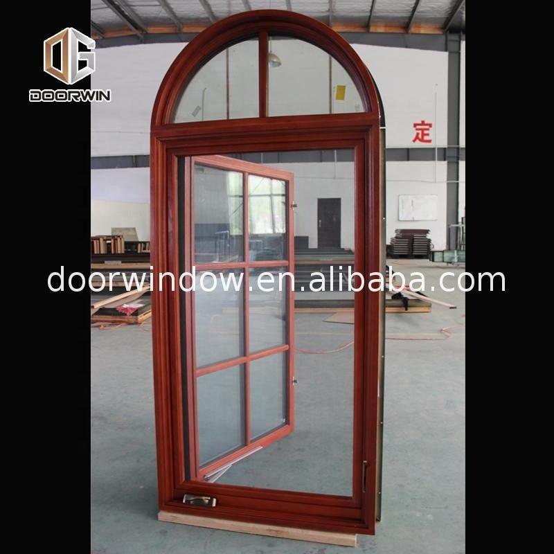 American casement window grill design wooden crank open outward arched top window by Doorwin on Alibaba - Doorwin Group Windows & Doors