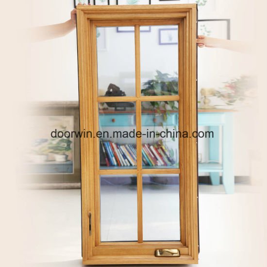 American Casement Window with Foldable Crank Handle, Aluminum Clad Solid Oak Wood - China Home Windows, French Windows - Doorwin Group Windows & Doors