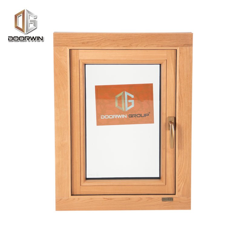 American certified aluminum clad cherry wood window - Doorwin Group Windows & Doors