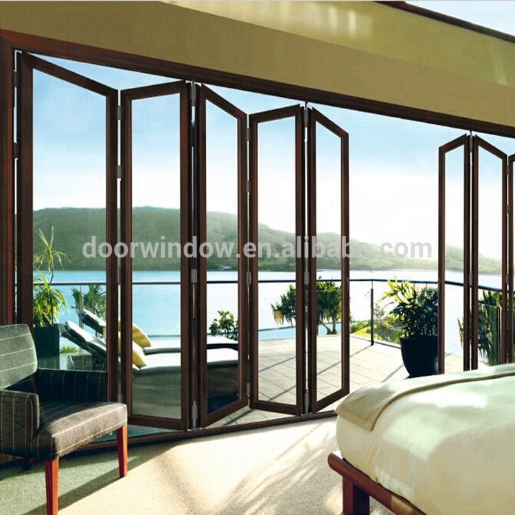 American Certified New product ideas 2018 waterproof double glass hidden folding door by Doorwin - Doorwin Group Windows & Doors