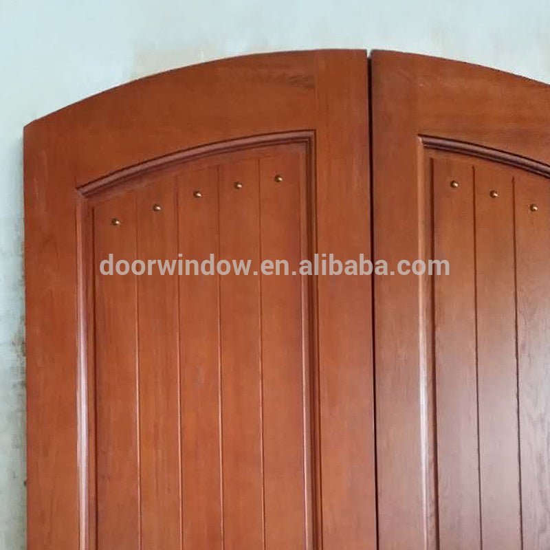 American doors New Design oak teak Wooden Round Top solid wood arched double antique carved doorsby Doorwin - Doorwin Group Windows & Doors